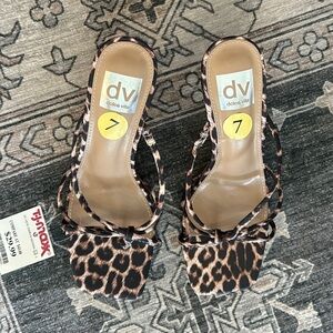 DV by Dolce Vita Animal Print Sandals NWT